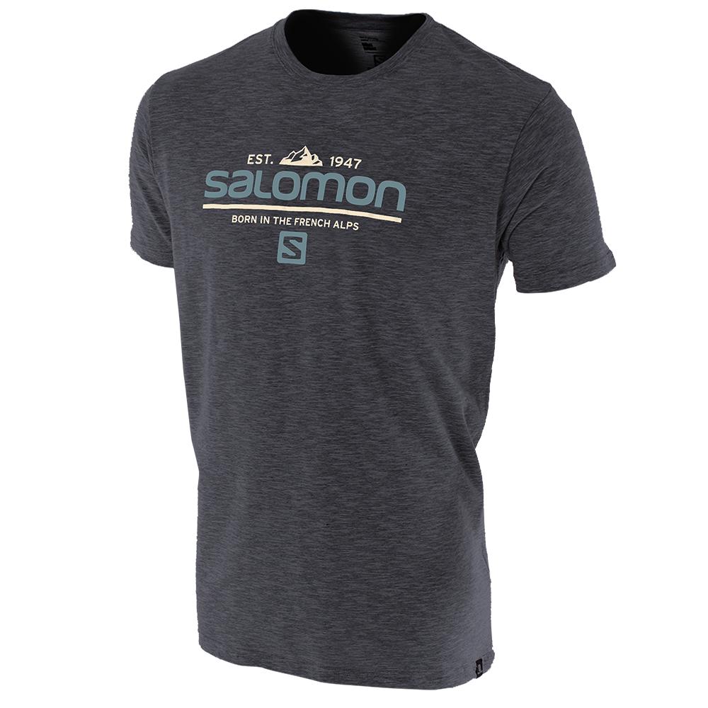 Salomon Israel VISIONARY SS M - Mens T shirts - Grey (JOFV-58302)